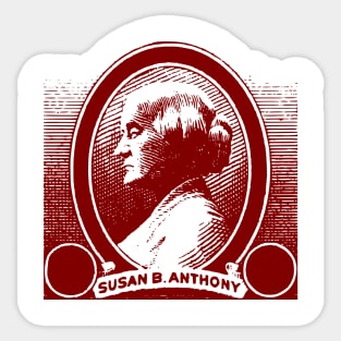 Susan B Anthony portrait Sticker